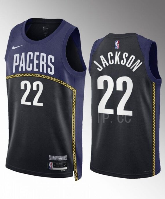 Isaiah Jackson Basketball Jersey #22 Indiana Pacers 2022-23 City Edition Black