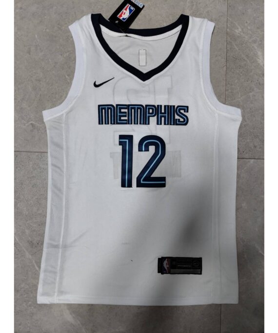 Ja Morant Basketball Jersey #12 Memphis Grizzlies 22/23 White Fan Edition