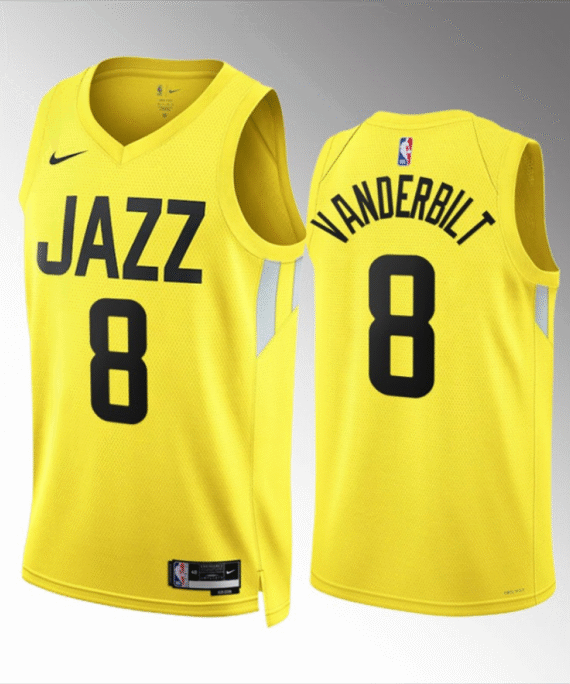 Jarred Vanderbilt Basketball Jersey #8 Utah Jazz 2023