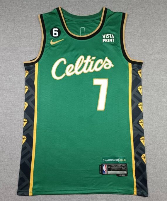 Jaylen Brown Basketball Jersey #7 Boston Celtics 2023 City Edition