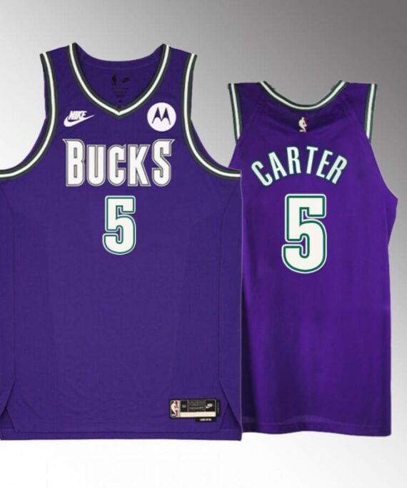 Jevon Carter Basketball Jersey #5 Milwaukee Bucks 2023 Classic Edition