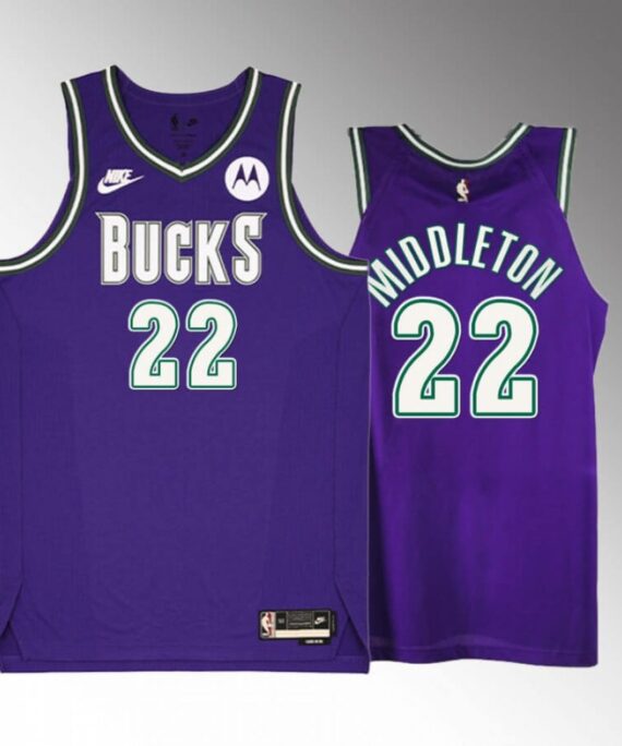 JKhris Middleton Basketball Jersey #22 Milwaukee Bucks 2023 Classic Edition