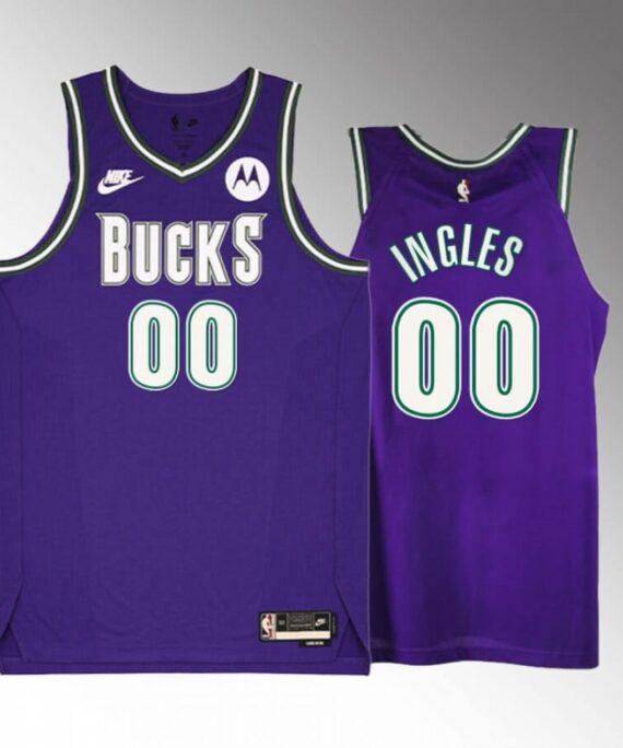 Joe Ingles Basketball Jersey #00 Milwaukee Bucks 2023 Classic Edition