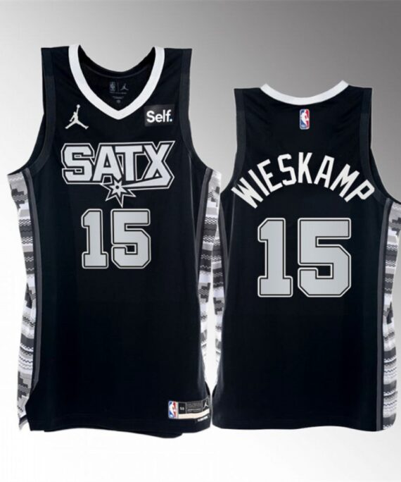 Joe Wieskamp Basketball Jersey #15 San Antonio Spurs 2023 City Edition