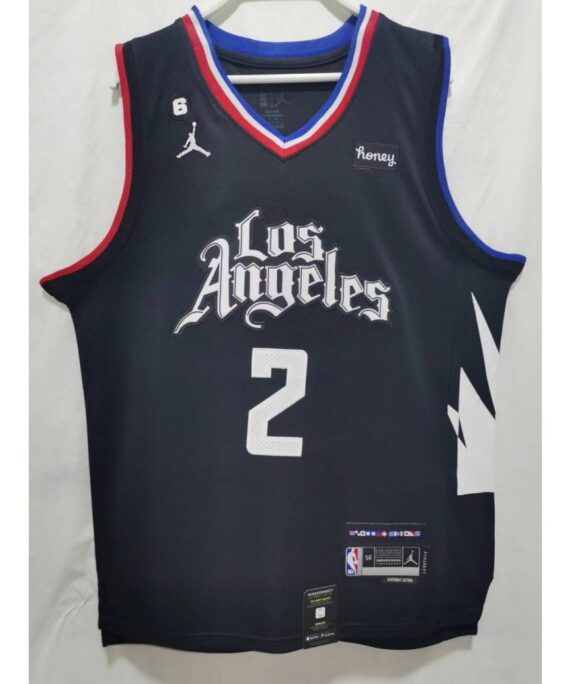 Kawhi Leonard Basketball Jersey #2 Los Angeles Clippers 22/23 Black
