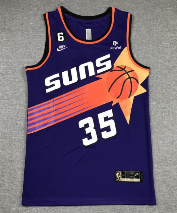 Kevin Durant Basketball Jersey #35 Phoenix Suns Icon Edition Purple