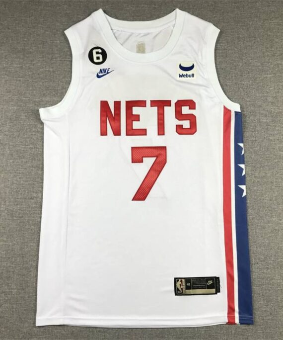 Kevin Durant Basketball Jersey #7 Brooklyn Nets Classic Edition White