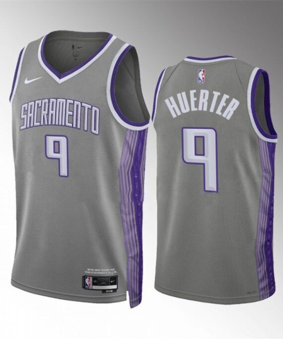 Kevin Huerter Basketball Jersey #9 Sacramento Kings 2023 Gray City Edition