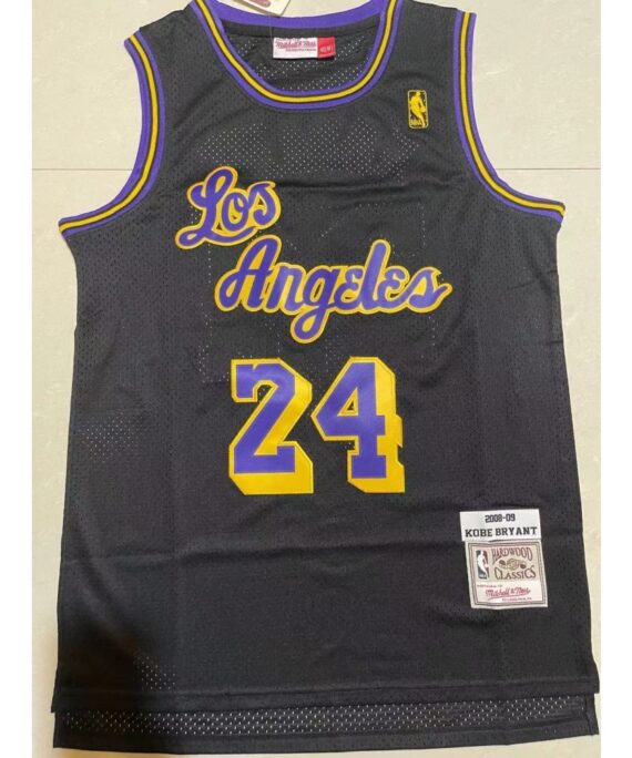 Kobe Bryant Basketball Jersey #24 Los Angeles Lakers Black Classic Edition