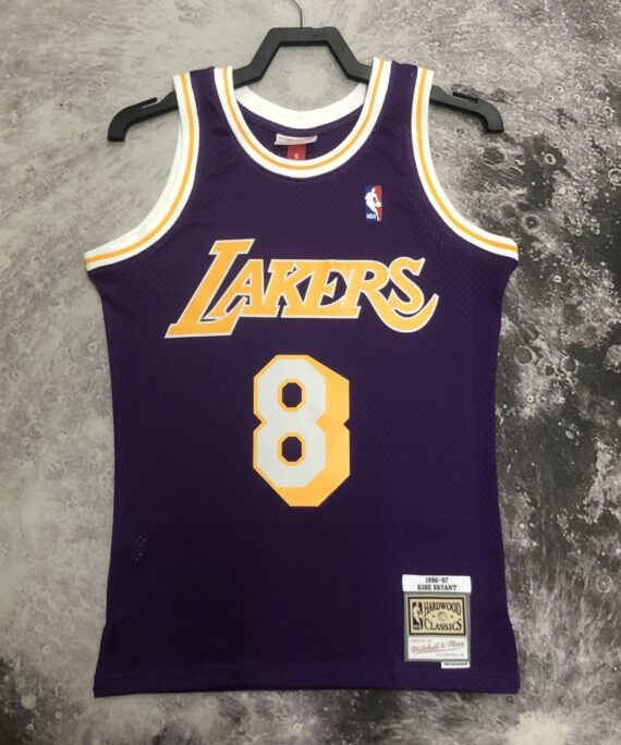 Kobe Bryant Basketball Jersey #8 Los Angeles Lakers 1996/97 Purple