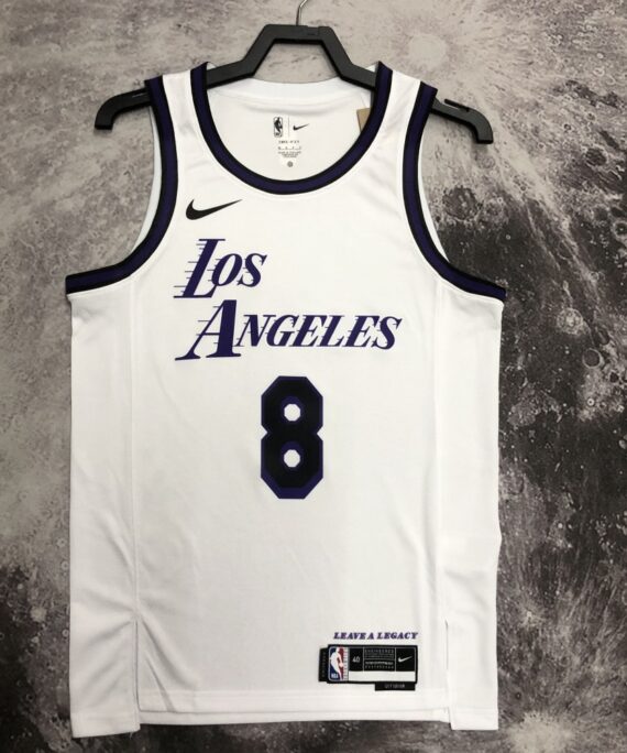 Kobe Bryant Basketball Jersey #8 Los Angeles Lakers 2023 City Edition White