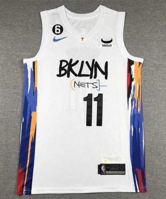 Kyrie Irving Basketball Jersey #11 Brooklyn Nets 2023 White City Edition