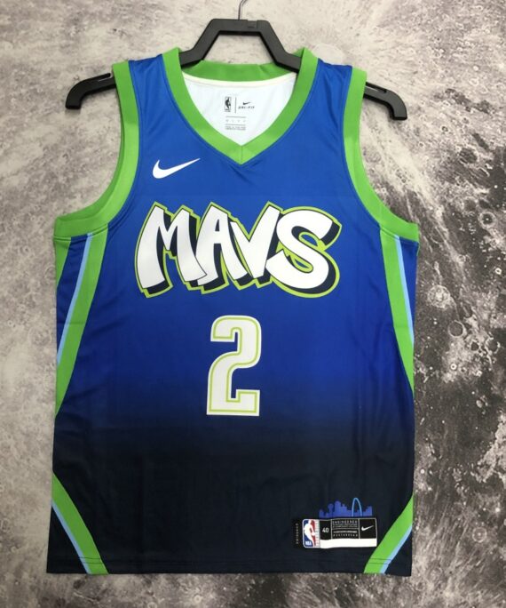 Kyrie Irving Basketball Jersey #2 Dallas Mavericks Gradient Blue