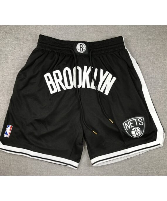 Brooklyn Nets Pocket Shorts Black