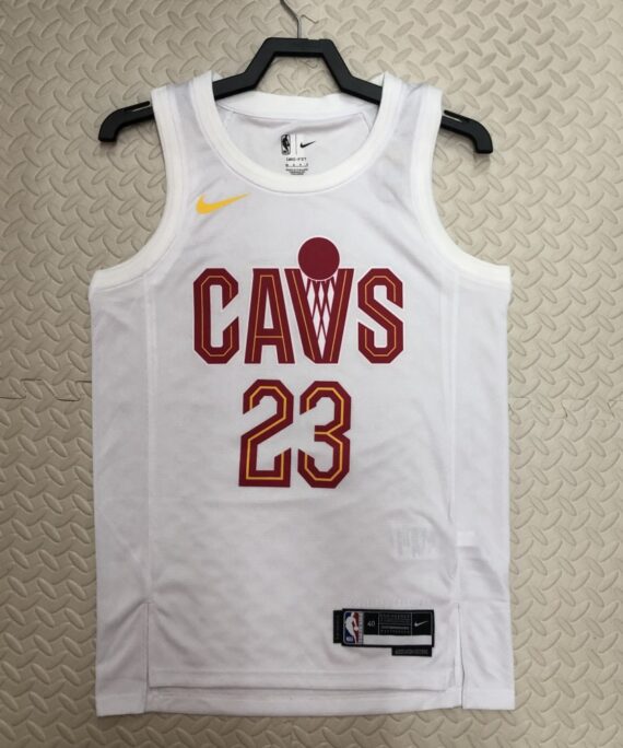 Lebron James Basketball Jersey #23 Cleveland Cavaliers 2023 White