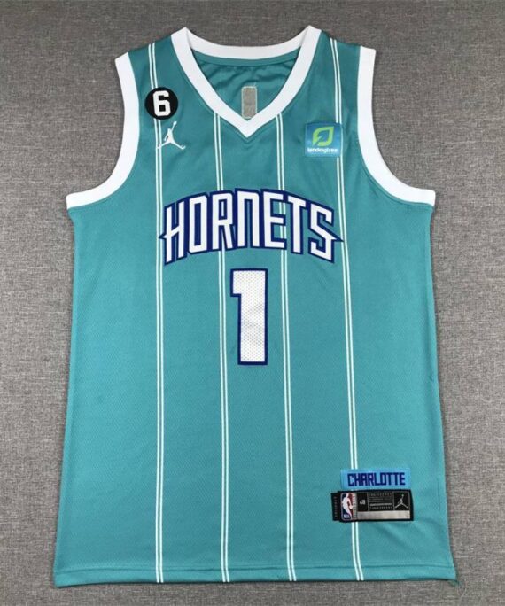 Lonzo Ball Basketball Jersey #1 Charlotte Hornets Blue
