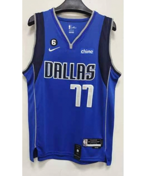 Luka Doncic Basketball Jersey #77 Dallas Mavericks 22/23 Blue