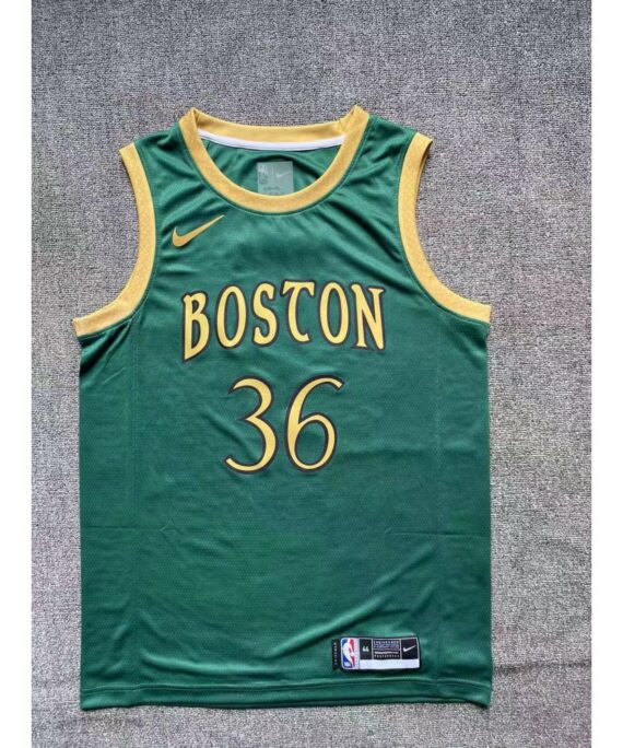 Marcus Smart Basketball Jersey #36 Boston Celtics 2020 Green City Edition