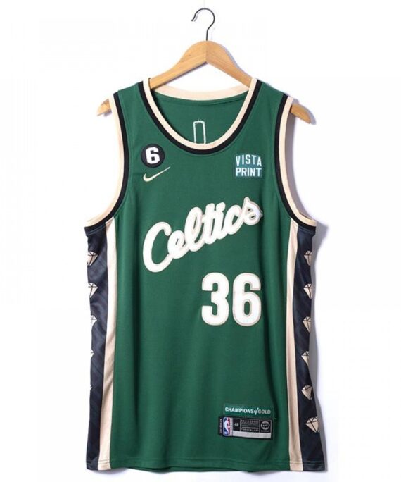 Marcus Smart Basketball Jersey #36 Boston Celtics 2023 Green City Edition