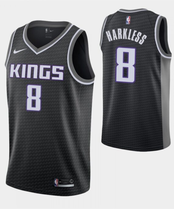 Maurice Harkless Basketball Jersey #8 Sacramento Kings Black