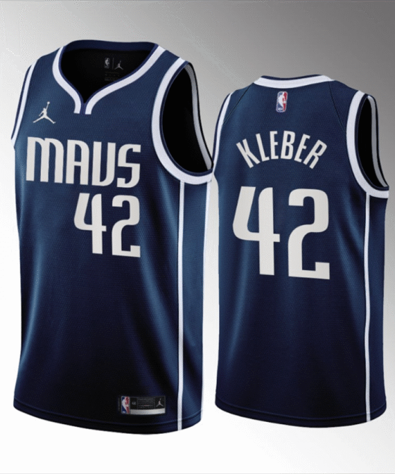 Maxi Kleber Basketball Jersey #42 Dallas Mavericks 2023 Blue Statement Edition
