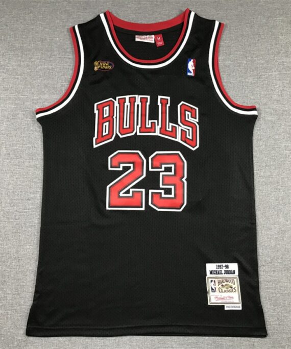 Michael Jordan Basketball Jersey #23 Chicago Bulls 2023 Black Finals Edition