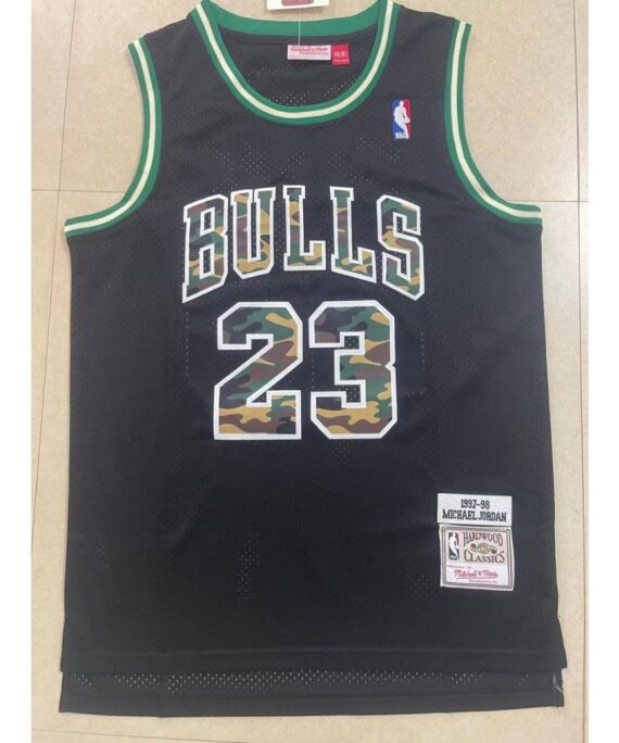Michael Jordan Basketball Jersey #23 Chicago Bulls Black/Green Classic Edition