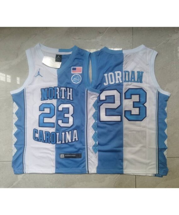 Michael Jordan Basketball Jersey #23 North Carolina Tar Heels White/Blue