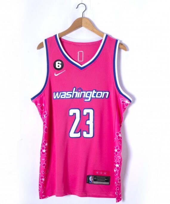 Michael Jordan Basketball Jersey #23 Washington Wizards 2023 Pink City Edition