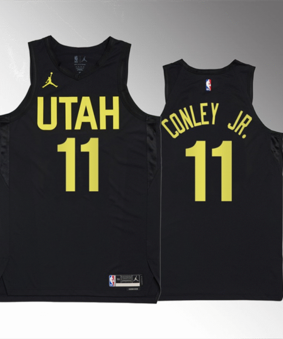 Mike Conley Jr. Basketball Jersey #11 Utah Jazz 2023 Black