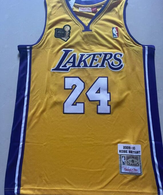Kobe Bryant Basketball Jersey #24 Lakers 2009/10 NBA Finals Hardwood Classics