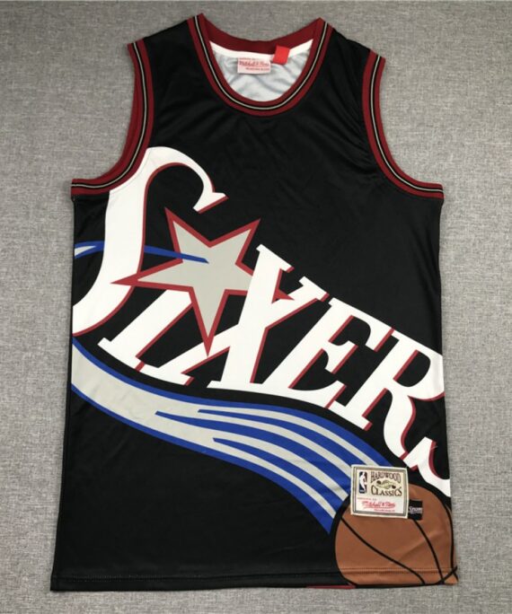 Allen Iverson Basketball Jersey #3 Philadelphia 76ers 2020 Black Print Edition