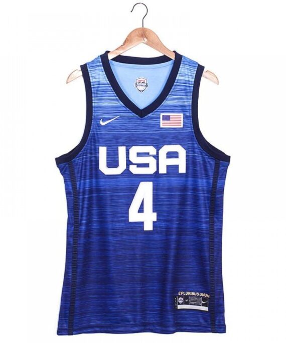 Bradley Beal Basketball Jersey #4 USA 2021 Olympic Edition Blue