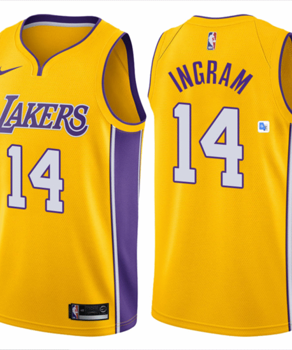Brandon Ingram Basketball #14 Jersey Los Angeles Lakers Yellow Icon Edition