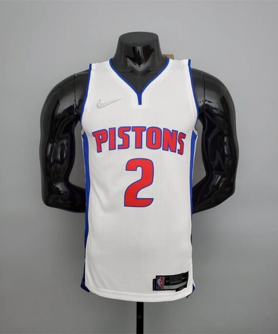 Cade Cunningham Basketball Jersey #2 Detroit Pistons 75th Anniversary Edition White