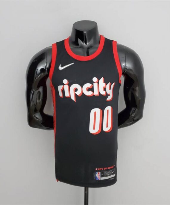 Carmelo Anthony Basketball Jersey #00 Sacramento Kings 2022 City Edition Black/Red