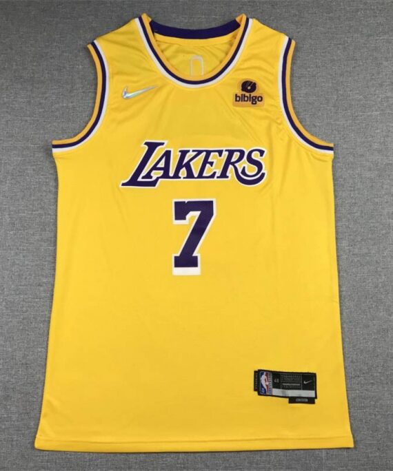 Carmelo Anthony Basketball Jersey #7 Los Angeles Lakers Icon New Round Neck Yellow