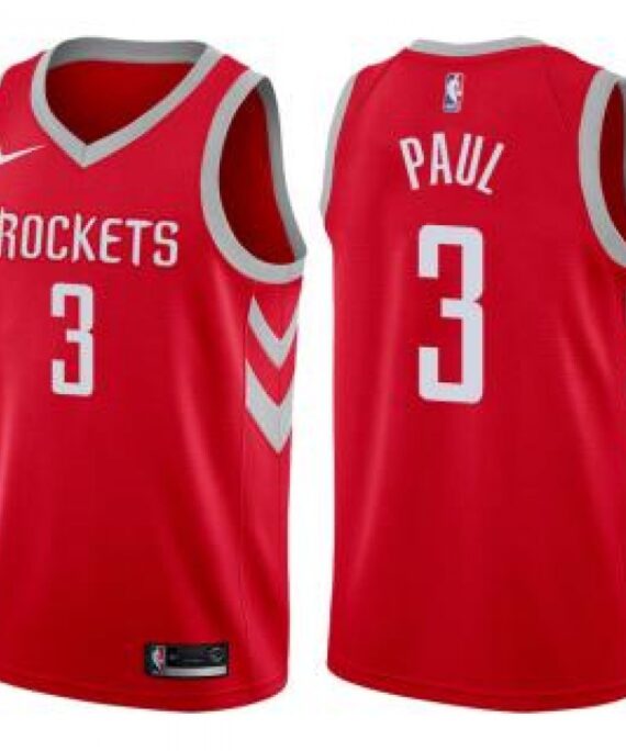 Chris Paul Basketball Jersey #3 Houston Rockets 17/18 Red Icon Edition