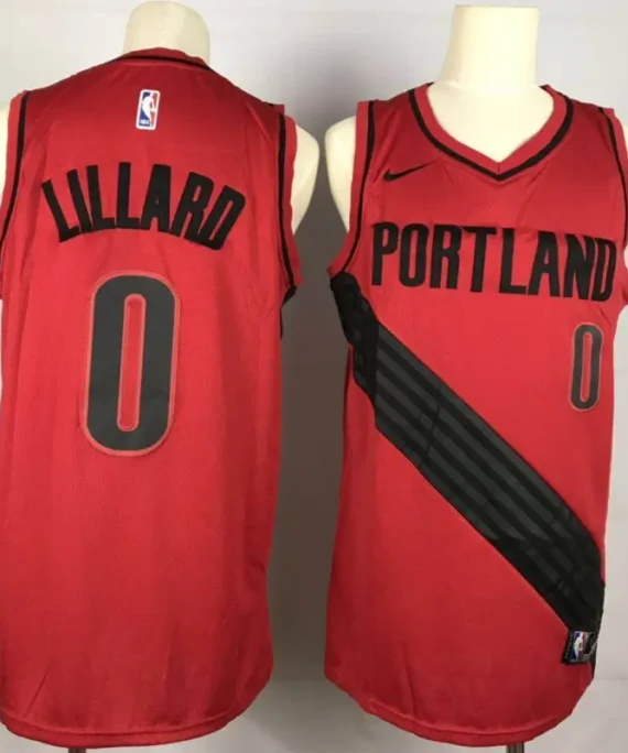 Damian Lillard Basketball Jersey #0 Portland Trail blazers Red