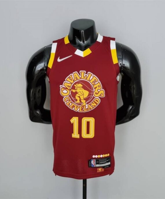 Darius Garland Basketball Jersey #10 Cleveland Cavaliers City Edition 2022 Red