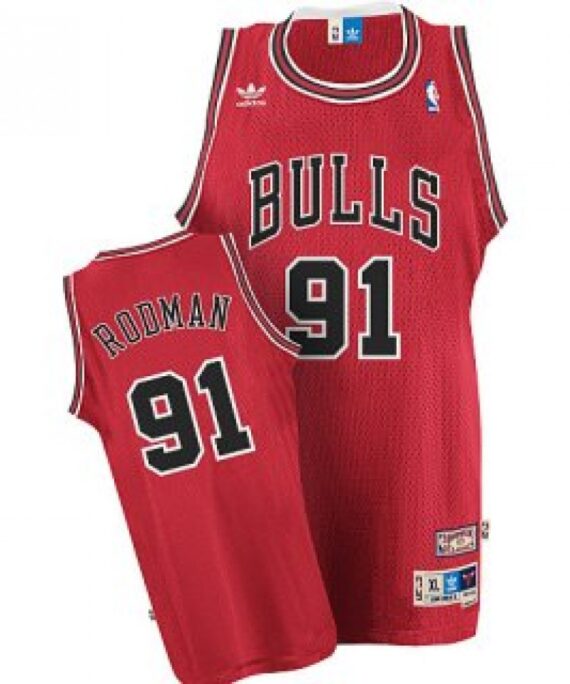 Dennis Rodman Basketball Jersey #91 Chicago Bulls 17/18 Red Icon Edition