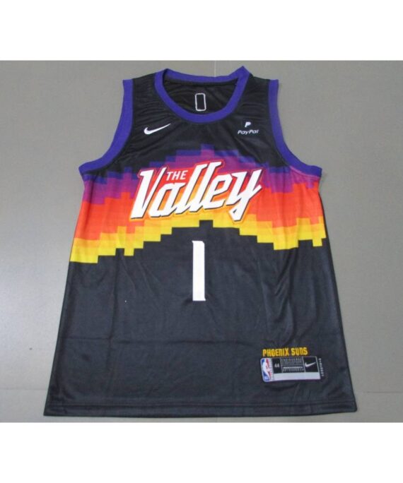 Devin Booker Basketball Jersey #1 Phoenix Suns City Edition Black