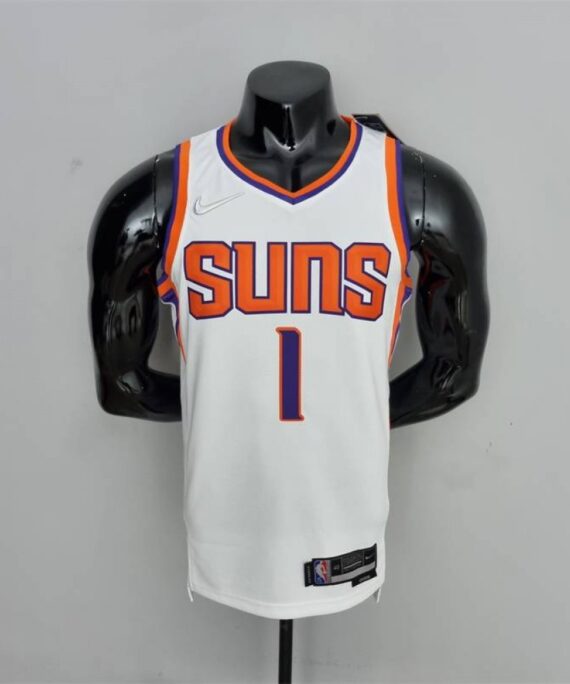 Devin Booker Basketball Jersey #1 Phoenix Suns 75th Anniversary Edition White