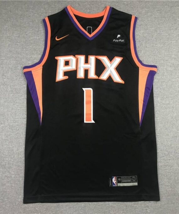 Devin Booker Basketball Jersey #1 Phoenix Suns Black