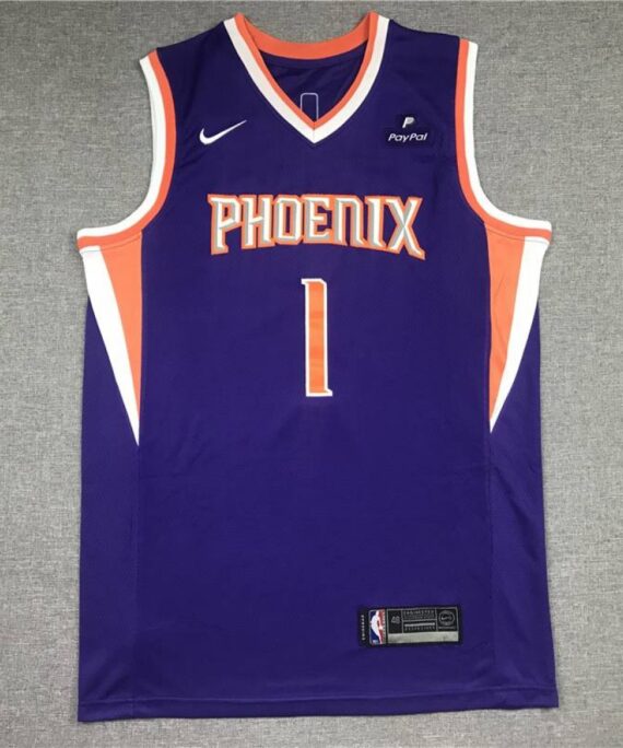 Devin Booker Basketball Jersey #1 Phoenix Suns Purple