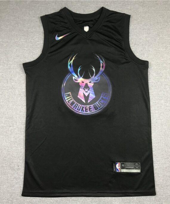 Giannis Antetokounmpo Basketball Jersey #34 Milwaukee Bucks Rainbow Edition
