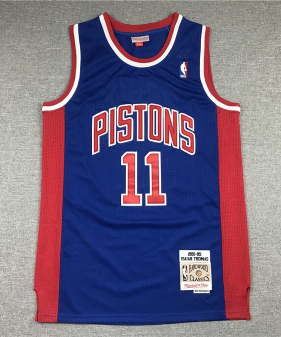 Isiah Thomas Basketball Jersey #11 Detroit Pistons Blue
