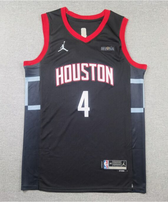 Jalen Green Basketball #4 Jersey Houston Rockets 2025 Black