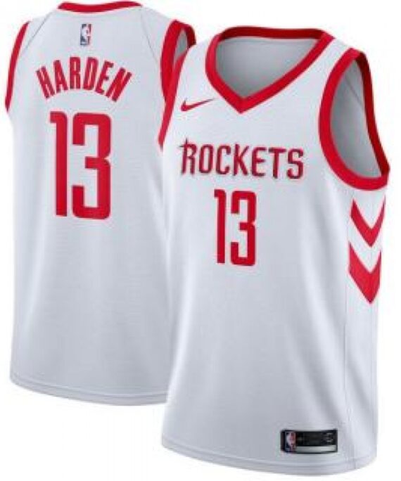 James Harden Basketball Jersey #13 Houston Rockets 17/18 White Association Edition