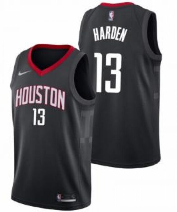James Harden Basketball Jersey #13 Houston Rockets 17/18 Black Statement Edition